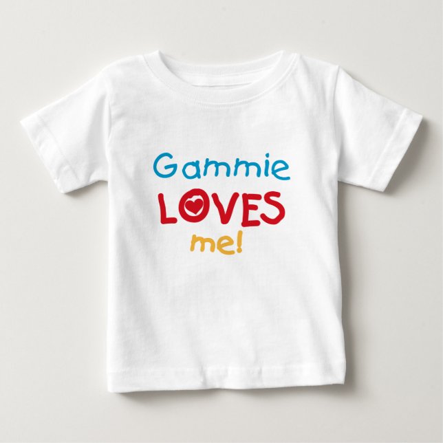 Gammie älskar mig T-tröja och gåvor T-shirt (Framsida)