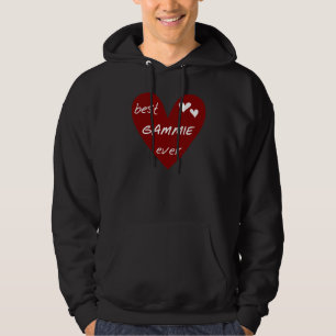 Gammie för röd hjärta bäst någonsin Tshirts och Sweatshirt Med Luva