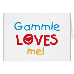 Gammie Kärlek Me T-shirts och presenter Hälsningskort