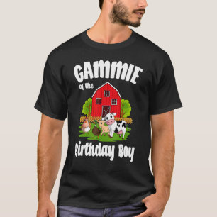 Gammie of the Birthday Boy Farm Animal Bday Party T Shirt