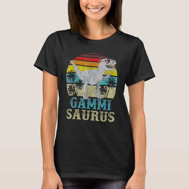 Gammisaurus T Rex Dinosaur Gammi Saurus Family Mat T Shirt (Framsida)