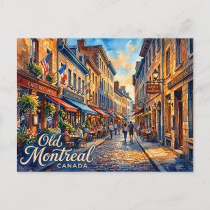 Gammla Montreal Kanada Vykort