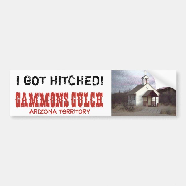 Gammons Gulch Movie Set Bumper Sticker Bildekal (Framsidan)
