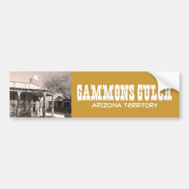 Gammons Gulch Movie Set Bumper Sticker Bildekal (Framsidan)