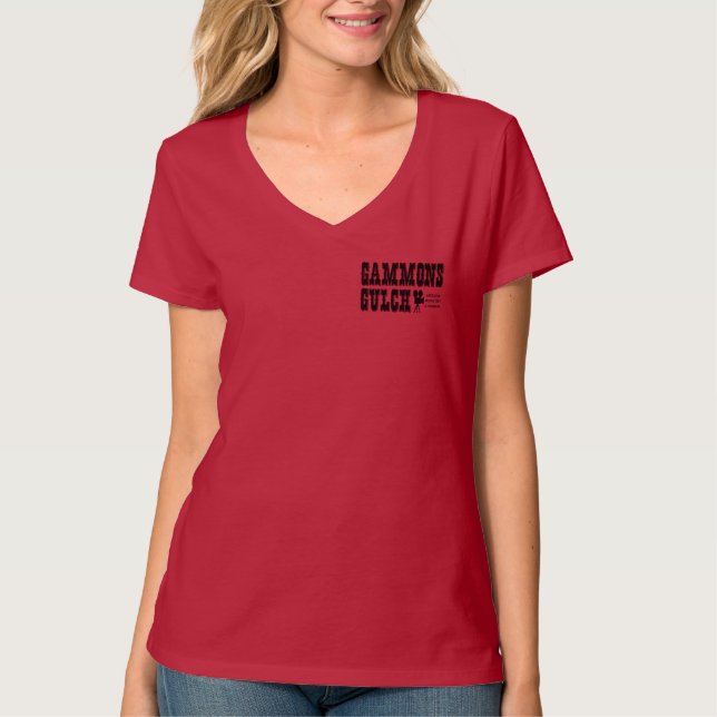 Gammons Gulch Movie Set Womens Tshirt Tee (Framsida)