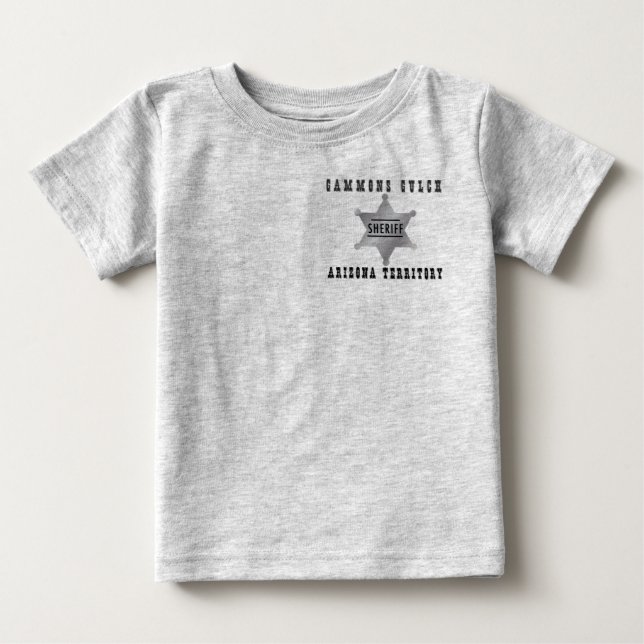 Gammons Gulch sheriff Infants Tshirt T-shirt (Framsida)