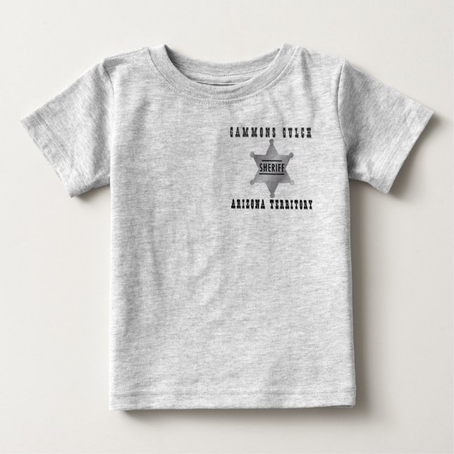 Gammons Gulch sheriff Infants Tshirt Tee (Framsida)