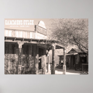 Gammons Gulch Western Saloon Poster
