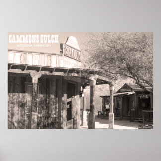 Gammons Gulch Western Saloon Poster