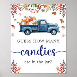 Gammsignatur för Little Pumpkin Baby Shower Poster