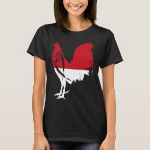 Gammussla indonesisk flagga gaff tupp G T Shirt