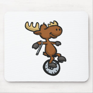 Gammusslande unicycle välj bakgrund färg musmatta