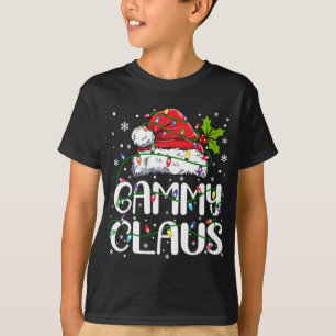 Gammy Claus jul Santa Hat Matching Family Xm T Shirt