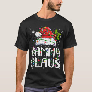 Gammy Claus jul Santa Hat Matching Family Xm T Shirt