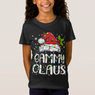 Gammy Claus jul Santa Hat Matching Family Xm T Shirt