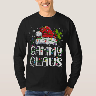 Gammy Claus jul Santa Hat Matching Family Xm T Shirt