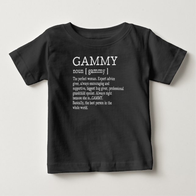 Gammy Definition Shirt, Grandma T Shirt (Framsida)