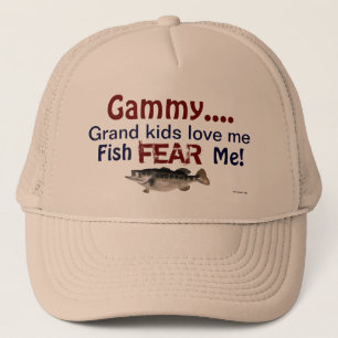 Gammy.. Grand Kids Kärlek Me Fisk fruktar mig för  Truckerkeps