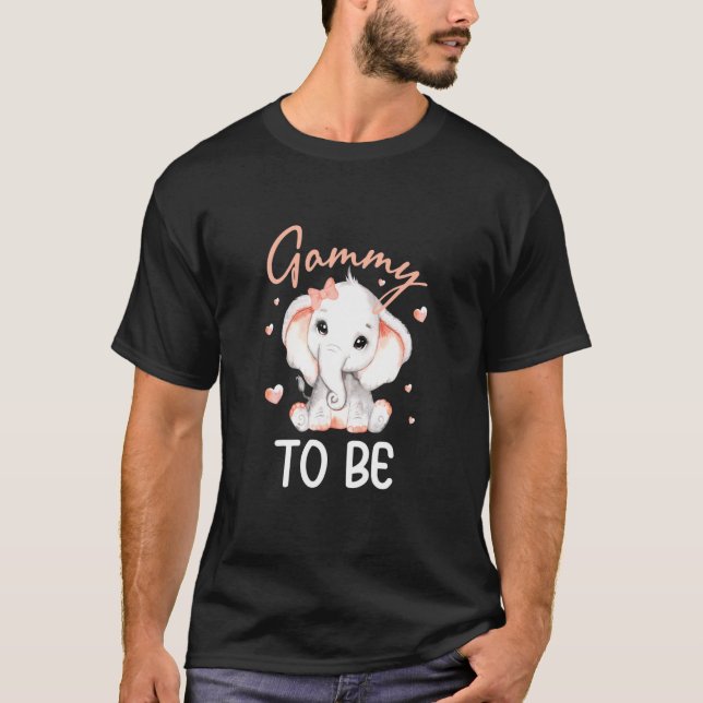 Gammy som Elephant Baby Cute T Shirt (Framsida)