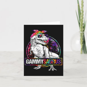 Gammysaurus Dinosaur Gammy Saurus Familj Matchande Kort