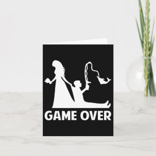 Gamover Bride Groom Bröllop Bachelor Bachelorette Kort