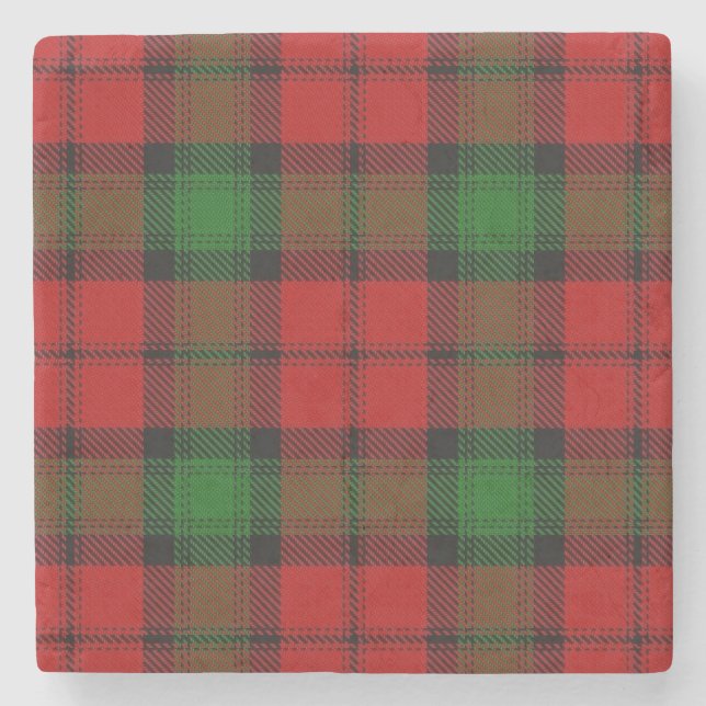 Gamts Scots Tavern Klan Kerr Tartan Underlägg Sten (Framsidan)