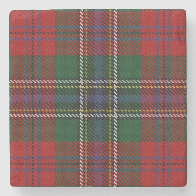 Gamts Scots Tavern Klan MacLean Tartan Stenunderlägg (Framsidan)