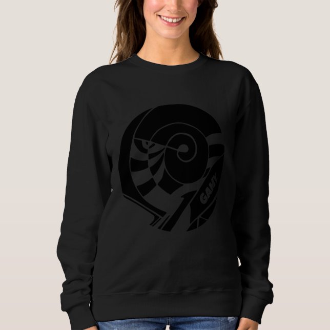 GAMY® Black Logo Damen T Shirt (Framsida)