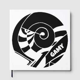 GAMY Black Logo Gästebuch Gästböcker
