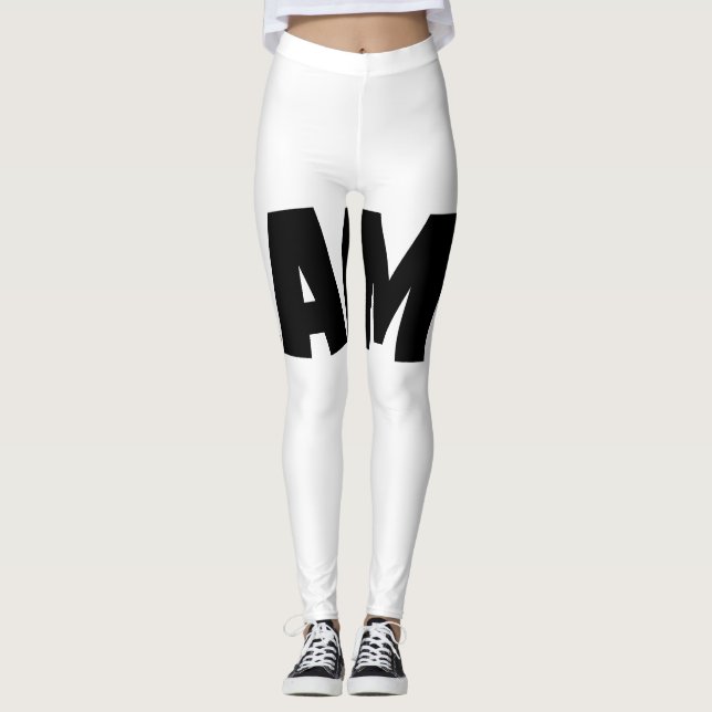 GAMY® Black Logo Leggings (Framsida)