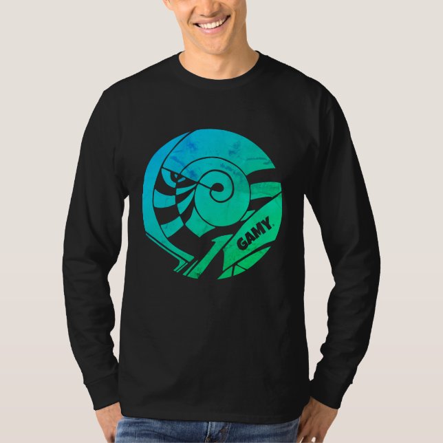 GAMY® Logo Herren Langarm T Shirt (Framsida)