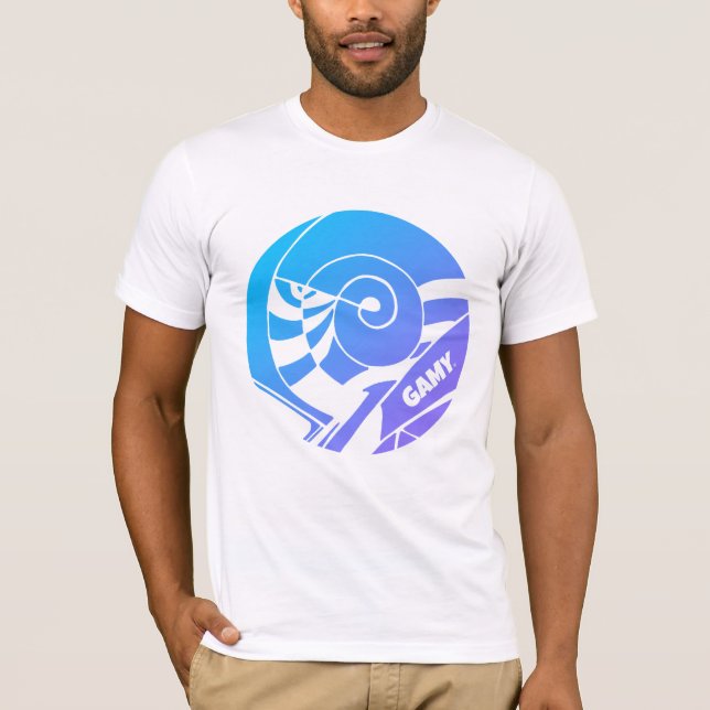 GAMY® Logo Herren T-Shirt (Framsida)