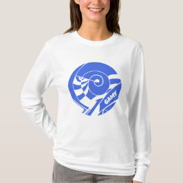 GAMY® Royal blue Logo Damen T Shirt