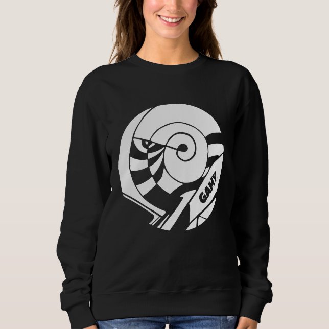 GAMY® White Logo Damen T Shirt (Framsida)