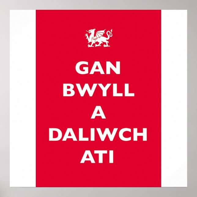 GAN BWYLL A DALIWCH ATI POSTER (Framsidan)