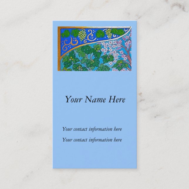 gan eden som riktigt här kantjusteras, ditt namn, visitkort (Framsida)