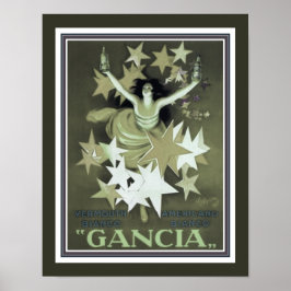 Gancia Vermouth Vintage, Art Deco, Poster