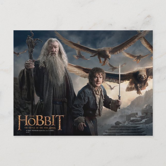 Gandalf, BILBO BAGGINS™ och Underbara öron Vykort (Framsida)