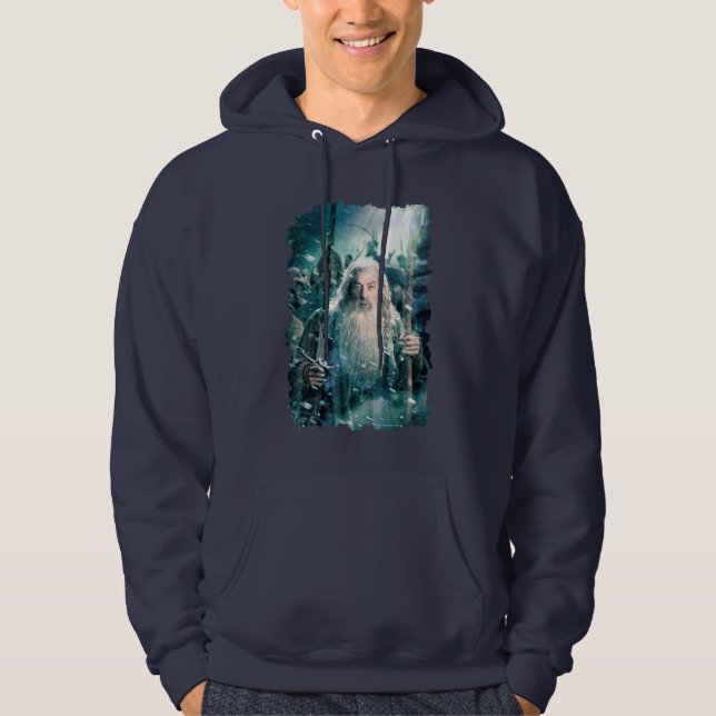 Gandalf Grått Sweatshirt Med Luva (Framsida)
