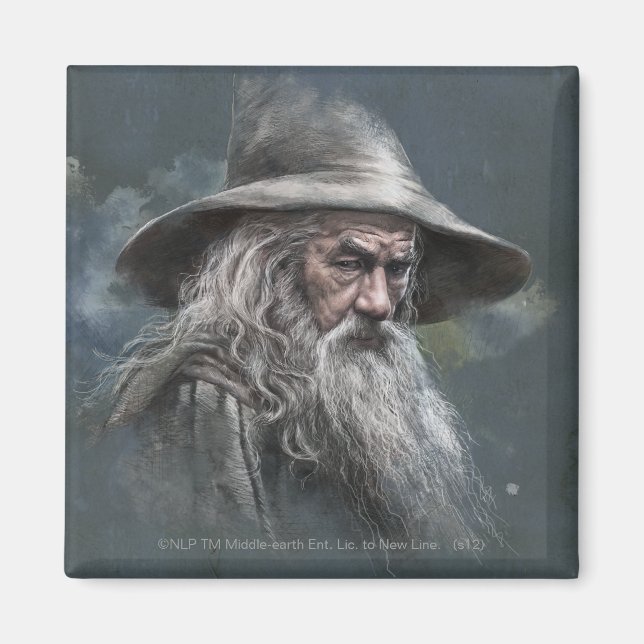 Gandalf Illustration Magnet (Framsidan)
