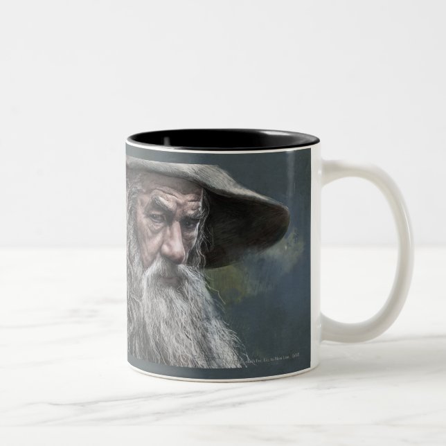Gandalf Illustration Två-Tonad Mugg (Höger)