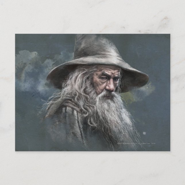 Gandalf Illustration Vykort (Framsida)