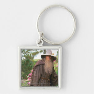 GANDALF™ med hög Fyrkantig Silverfärgad Nyckelring