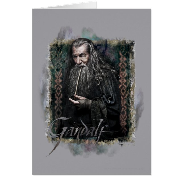 Gandalf med namn hälsningskort (Framsidan)