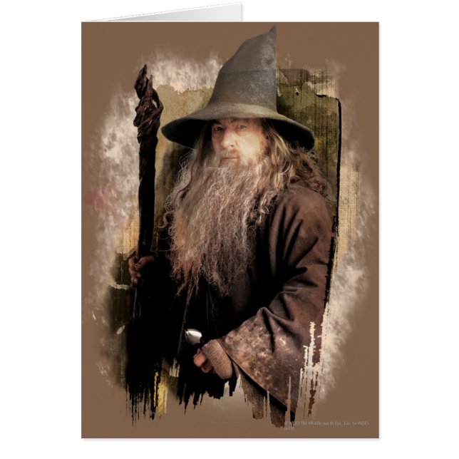 Gandalf med personal hälsningskort (Framsidan)
