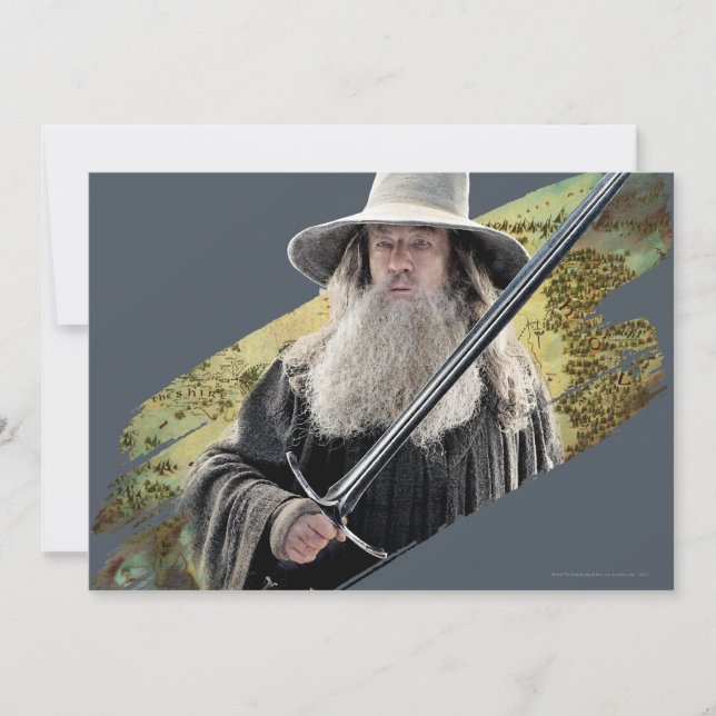 Gandalf med svärd-Grönt (Framsida)