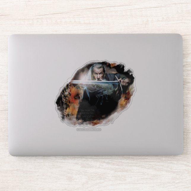 Gandalf med svärd i strid klistermärken (Dator)