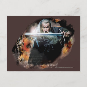 Gandalf med svärd i strid vykort