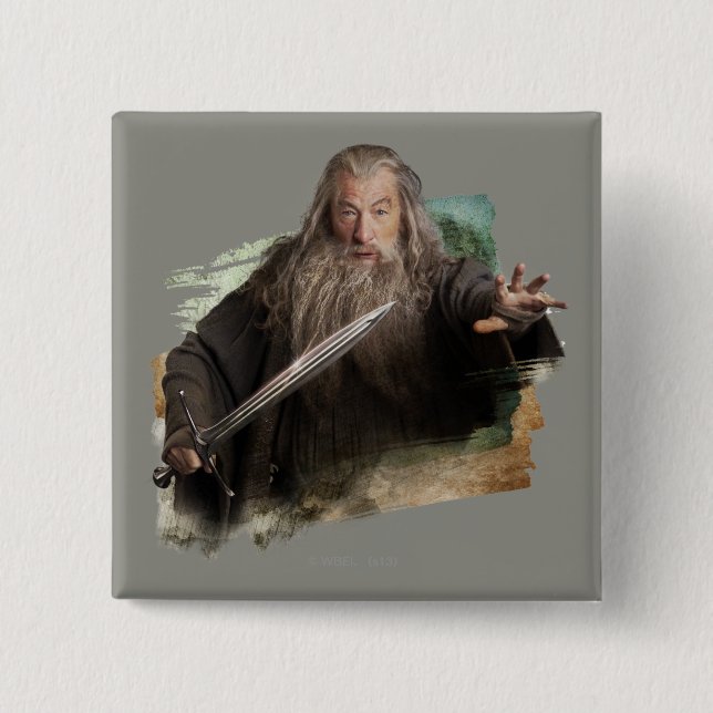 Gandalf med sword knapp (Framsida)