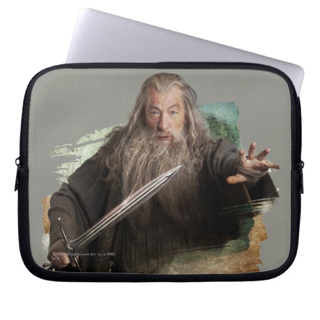 Gandalf med sword laptop sleeve (Framsidan)